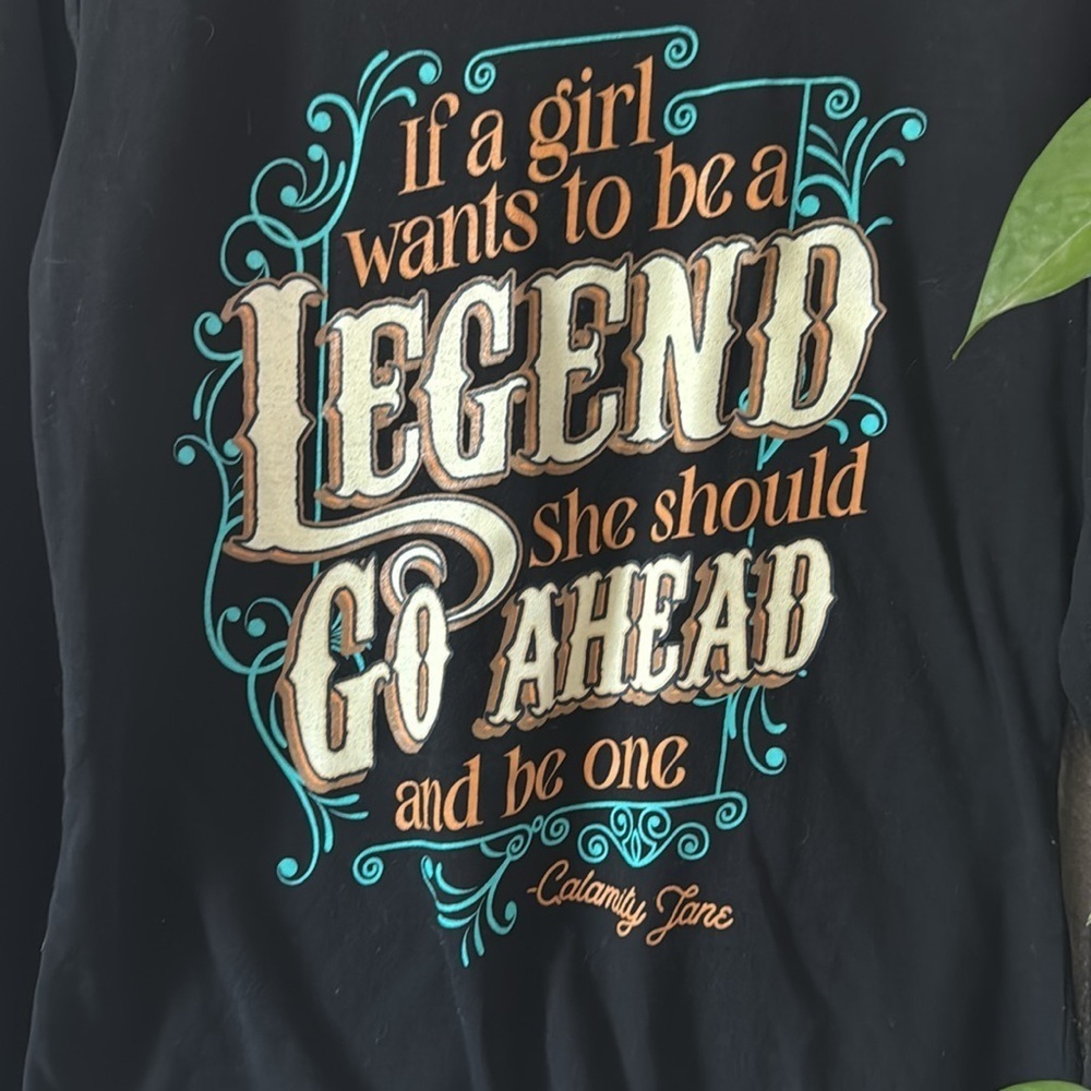 If a girl wants to be a legend long sleeve shirt - Picture 2 of 4